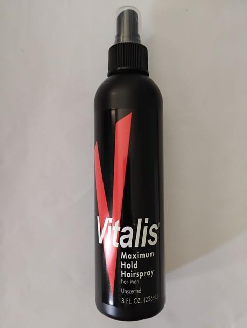 Vitalis Maximum Hold Hairspray For Men Non-aerosol Unscented Styling 8 Oz