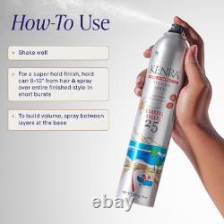 Volume Spray 25 Super Hold Finishing & Styling Hairspray Flake-Free & Fast-D