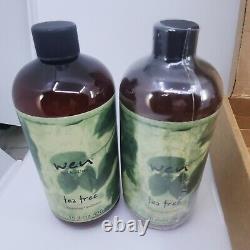 WEN Hair Products 8 Piece Set by Chaz Dean Tea Tree Sweet Almond Cleansing Pumps