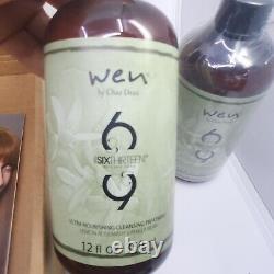 WEN Hair Products 8 Piece Set by Chaz Dean Tea Tree Sweet Almond Cleansing Pumps