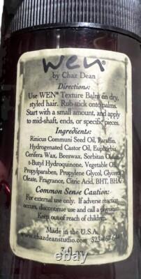 Wen by Chaz Dean Sweet Almond Mint Texture Balm 3 Ounces New Next Day Ship HTF