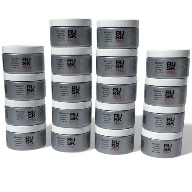 X18 Rusk Pro Polish 03 Gloss Hair Wax 3.4oz Weightless Shine Hold New Lot Of 18